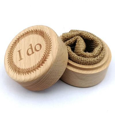 

New Hot 18 Styles Personalized Rustic Wedding Wood Ring Box Holder Custom Wedding Ring Bearer Gift Box Decoration Holder