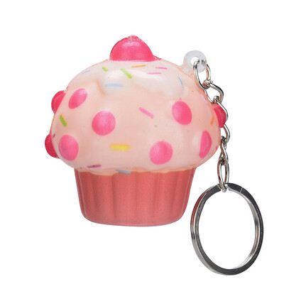 

Siaonvr Kawaii Adorable Ice Cream Cake Scented Cream Slow Keychain Stress Reliever Toy