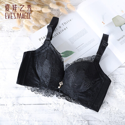 

Eves show underwear women gather small chest adjustment soft steel ring sexy beauty back side receiving vice breast bra 3679 gray 75A