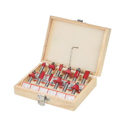 

12PCS Milling Cutter Router Bit Set 8mm Shank Mill Woodworking Wood Cutters Tool for Floor Handmade Engraving Cutting