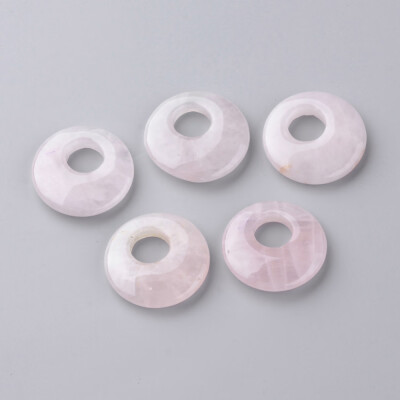 

Natural Rose Quartz Pendants Donut 2728x556mm Hole 10mm