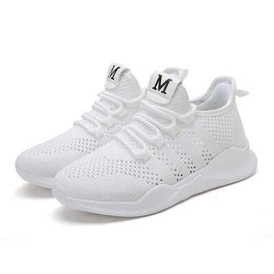 

YUNXICAIHONG Cutout Breathable White Shoes 7692
