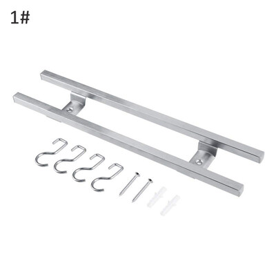 

Magnetic Wall Mount Kitchen Knife Cooker Tool Organizer Storage Rack with Hooks