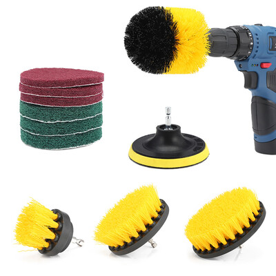 

11pcs Drill Brush Scouring Pad Attachments for Bathroom Kitchen Cleaning