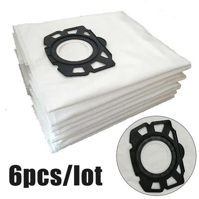 

6pcs Fleece Dust Filter Bags For KARCHER MV4 MV5 MV6 WD4 WD5 WD6 Vacuum Cleaner