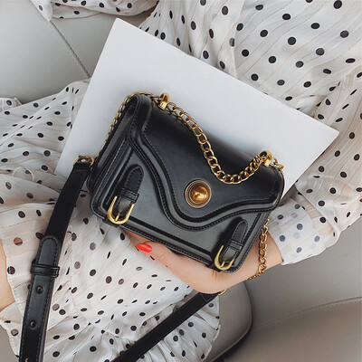 

Advanced sense small bag Western style texture chain bag French small womens bag new 2019 wild ins Messenger bag