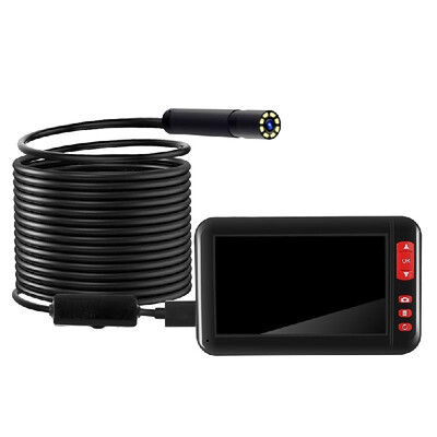 

Industrial Endoscope Borescope Inspection Camera Built-in 8pcs LEDs 8mm Lens with 43 Inch High-definition 1080P Display Screen