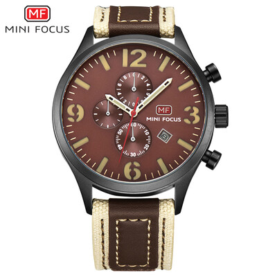 

MINI FOCUS Fox Mens Watch Quartz Watch Outdoor Scrub Multifunction Calendar Waterproof MF0003G