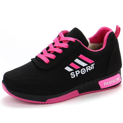 

2019 New Women fashion Breathable spring flock flats lace up woman shoes sneakers woman tenis feminino casual shoes B21