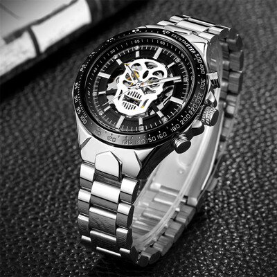 

Gobestart Watch Hollow Demon Dial Luxury Design Business Fashion Mens Mechanical Watch