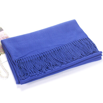 

2018 autumn&winter new imitation cashmere thick ladies long scarf wild solid large shawl my first half of the collar