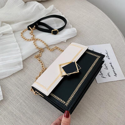

Summer new French small bag handbag 2019 new fashion texture Messenger bag shoulder chain small square bag