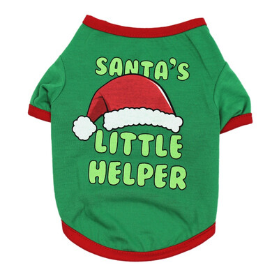 

Winter Christmas Dogs Cotton T-shirt for Autumn Winter Puppy Christmas Vest Jackets