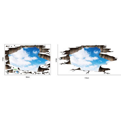 

〖Follure〗3D Sky Series Floor Wall Sticker Removable Mural Decals Vinyl Art Room Decor