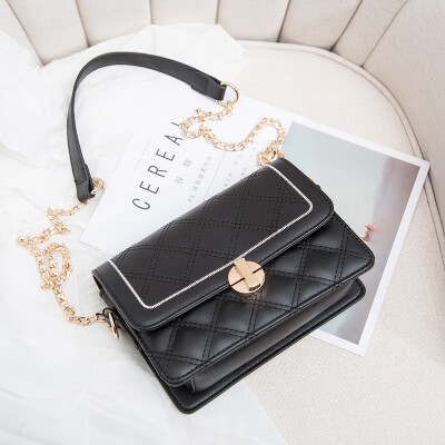 

Summer womens bag 2019 small fresh Korean version 100 shoulder slanting fashion rhomboid chain small square bag