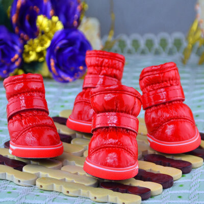 

Hot Sale Winter Pet Dog Shoes Waterproof 4PcsSet Small Big Dogs Boots Cotton Non Slip  XL for ChiHuaHua Pet Product