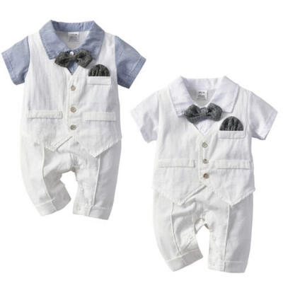 

Newborn Kid Baby Boy Formal Clothes Jumpsuit Romper Bodysuit Playsuit Outfits