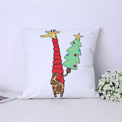 

Tailored Xmas Christmas Printing Dyeing Sofa Bed Home Decor Pillow Cover Cushion Cover