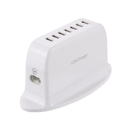 

7 Ports USB Desktop Charger Adapter Hub Multi Port USB Wall Charger Dock Station with Intelligent IC Auto Detect Tech