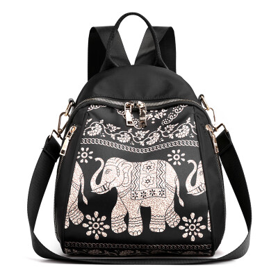 

Oxford double shoulder bag summer fashion nylon small backpack canvas printing oblique shoulder bag