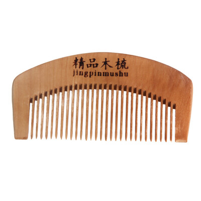 

〖Follure〗Natural Health Peach Wooden Mahogany Comb Present Comb