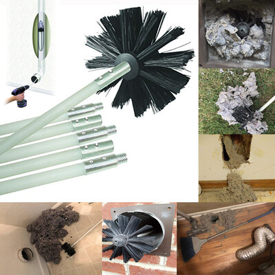 

〖Follure〗Dryer Duct Cleaning Kit Lint Remover Extends Up To 12 Feet Synthetic Brush Head