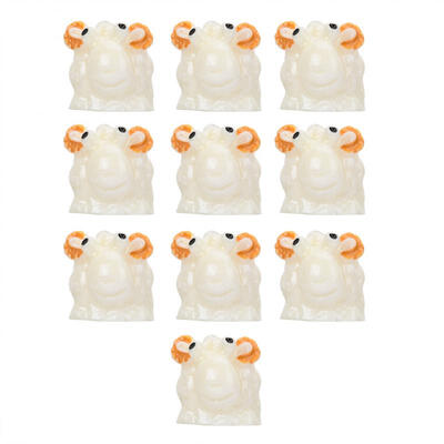 

Greensen 10Pcs Small White Sheep Moss Micro Landscape Ornaments For Decoration Cute DIY Craft