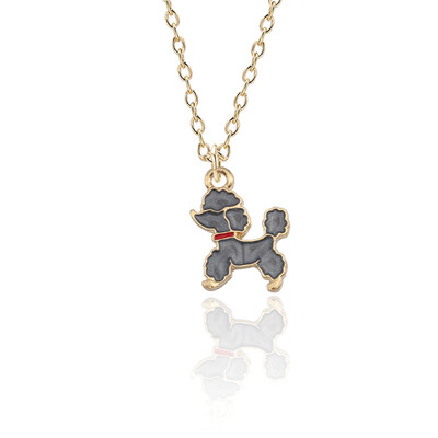 

Dripping Oil Husky Dog Necklace Long Choker Mens Chain Gifts for Women Jewlery Animals Puppy Doggy Pendant