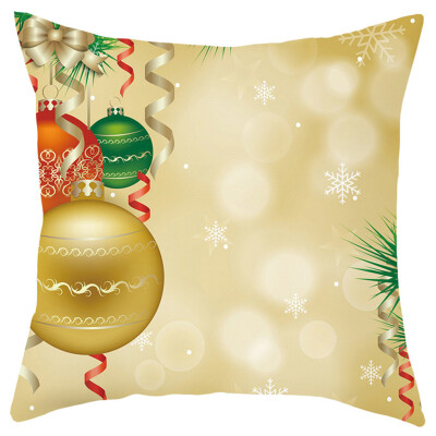 

Siaonvr Merry Christmas Short Plush Pillowcase Sofa Pad Set Home Decoration 18x18 Inch