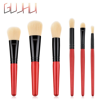 

〖Follure〗6PCS Wooden Cosmetic Makeup Brush Foundation Powder Eyeshadow Brush