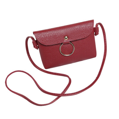 

Bags For Women 2019 GirlsCasual Hot Sales Small Square Ring Mobile Phone Handbags Solid Soft Shoulder Bags Diagonal Shoulder