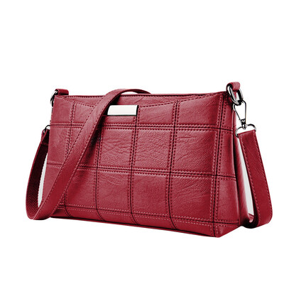 

Women Small Handbag Casual Handbags Female Plaid PU Leather Messenger Bag Ladies Mini Shoulder Bags Square Package T10