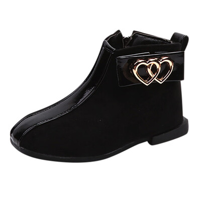 

Baby Children Warm Girls Heart Print Sneaker Boots Kids Baby Casual Shoes
