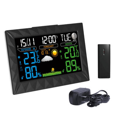 

Digital Color LCD Wireless IndoorOutdoor Temperature&Humidity Meter