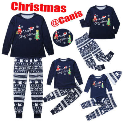 

US Christmas Xmas Kids Parent Family Matching Sets Sleepwear Pajamas Clothes