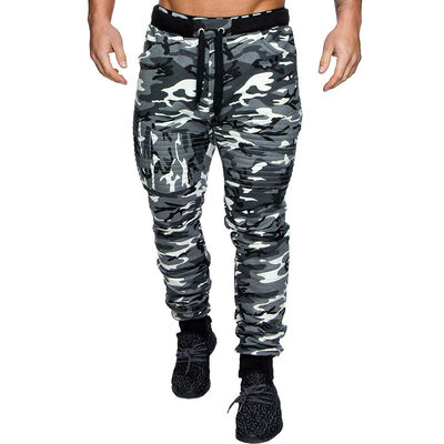 

Mens Camo Gym Slim Trousers Tracksuit Sport Skinny Jogging Sweat Tracksuit Pants
