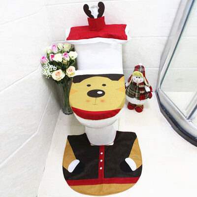 

Christmas Decoration Single Christmas Elk Toilet Seat Cover Party Supplies