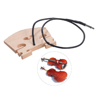 

Violin Bridge with Internally Mounted Piezo Pickup for 44 Full Size Electric Violin Parts Replacement