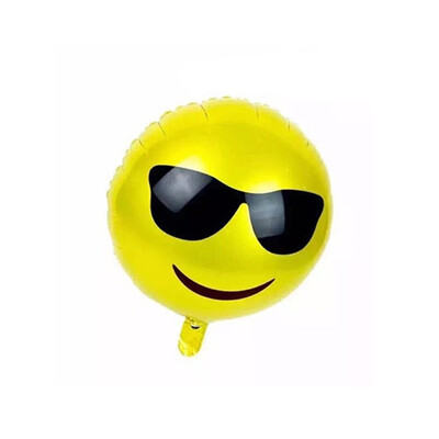 

FUNNYBUNNY 18" Foil Reusable Emoji Funny Faces Happy Birthday Party Balloons Party Supplies