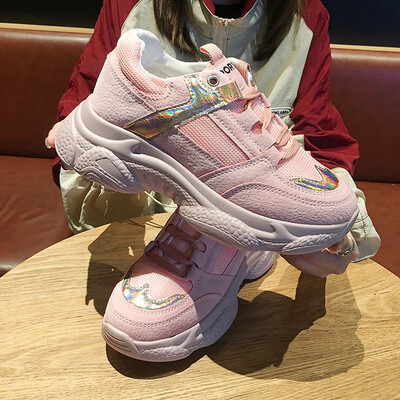 

Breathable Torre Shoes Female ins Tide Summer Nets Original Wind Thick Bottom Running Shoes Student Leisure Sports Shoes