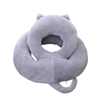 

Double Layer Desk Nap Pillow with Arm Rest Plush Face Down Headrest Pillow Soft PP Cotton Sleeper Back Support Cushion for Office