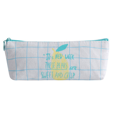 

Fruits Canvas Pencil Case Cute Creative Large-capacity Storage Stationery Bag
