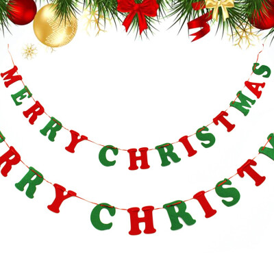

1pcs Christmas Decorations Banners Flags Bunting Christmas Reindeer Colorful Flag Christmas Tree Party Home Decoration