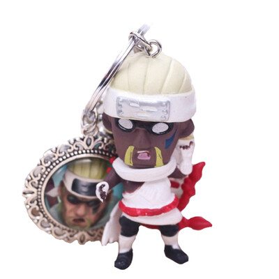 

Hot 3D Anime Keychain Keyring Naruto Keychain Figure Kakashi Naruto Doll Key chain
