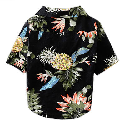 

Spring Summer Printed Hawaiian Style Dog Cat Shirts Soft Cotton Pet Clothes