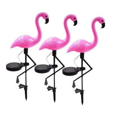 

3Pcs Solar Garden Lights Flamingo Lawn Lamp Waterproof Solar Powered LED Lights For Outdoor Garden Parties Decoration