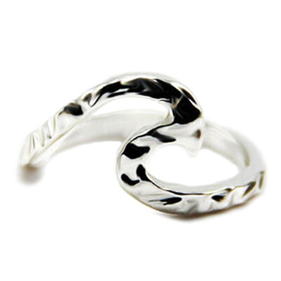

Oxford Diamond Co Wave Design 925 Sterling Silver Ring Sizes 2-12 Choose Your Color