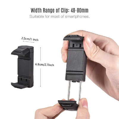 

Stretchable Smartphone Clamp Clip Holder Bracket 360 Degree Rotating with 14 Inch Screw Hole for iPhone XXS8P Samsung Huawei Xi