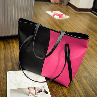 

Tailored Women Fashion Hit Color Leather Bags Shoulder Bag Casual Handbag Red