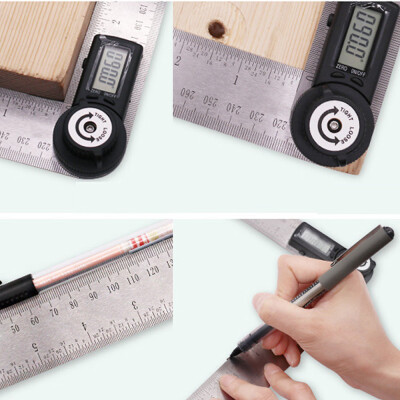 

Siaonvr Digital Stainless Steel Angle Finder Meter Protractor with Moving Blade Ruler